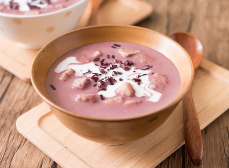 chè khoai môn nếp cẩm 1