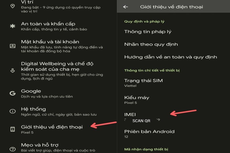 Check IMEI GG Pixel hình 5