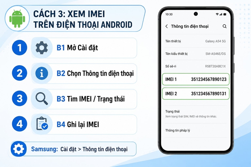 check imei và kiểm tra pin smartphone ảnh 5