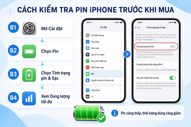 check imei và kiểm tra pin smartphone ảnh 7