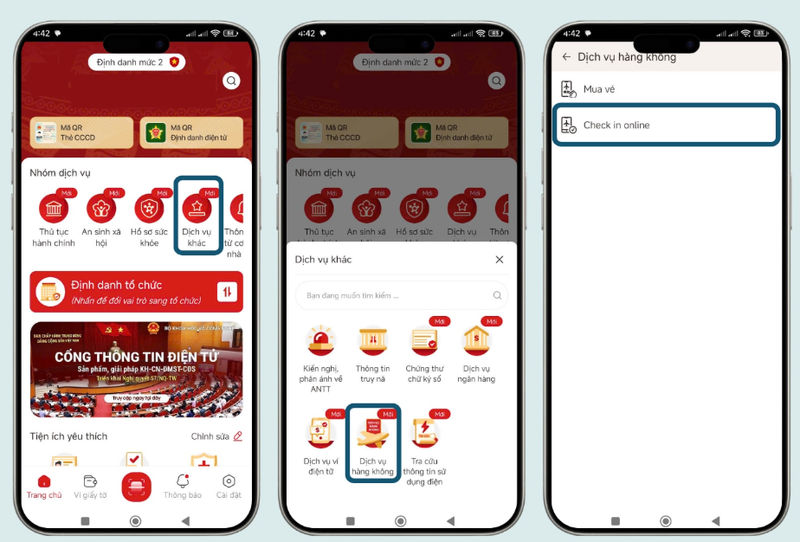 thu tuc check in online qua vneid