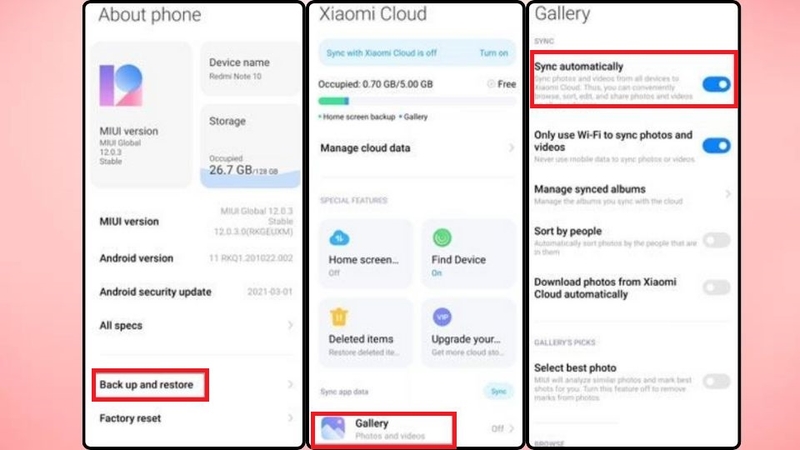 Bước 5: Quản lý tài khoản