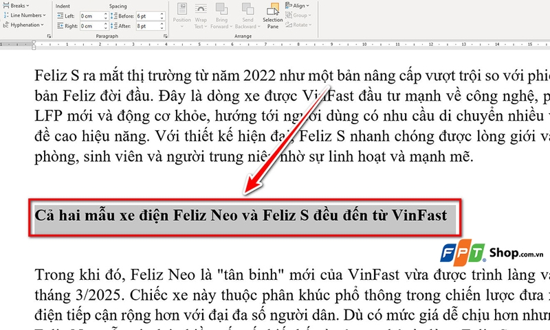 Cách chèn Block Quotes trong Word - 06