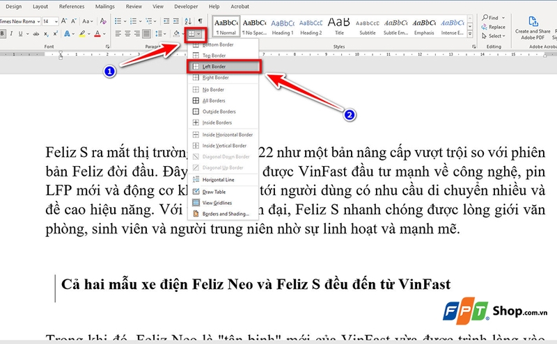 Cách chèn Block Quotes trong Word - 02