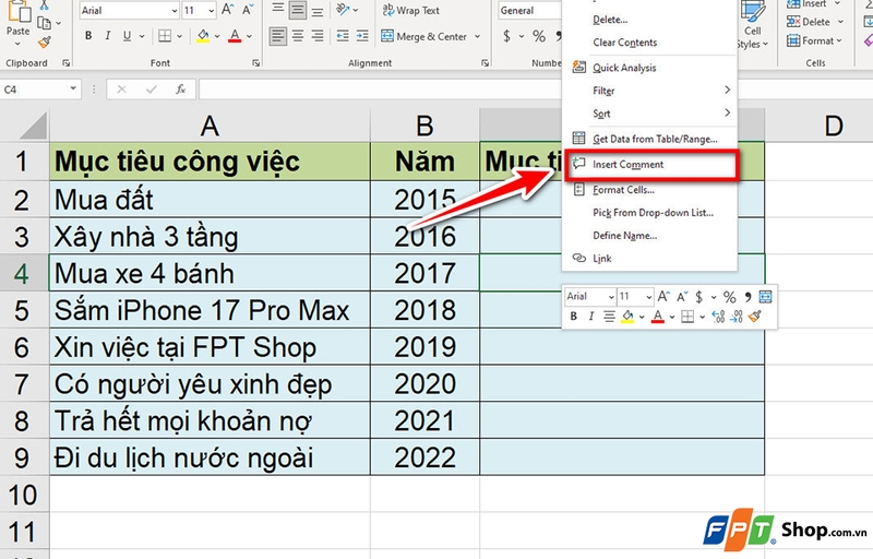 Chèn ảnh vào ghi chú trong Excel - 07