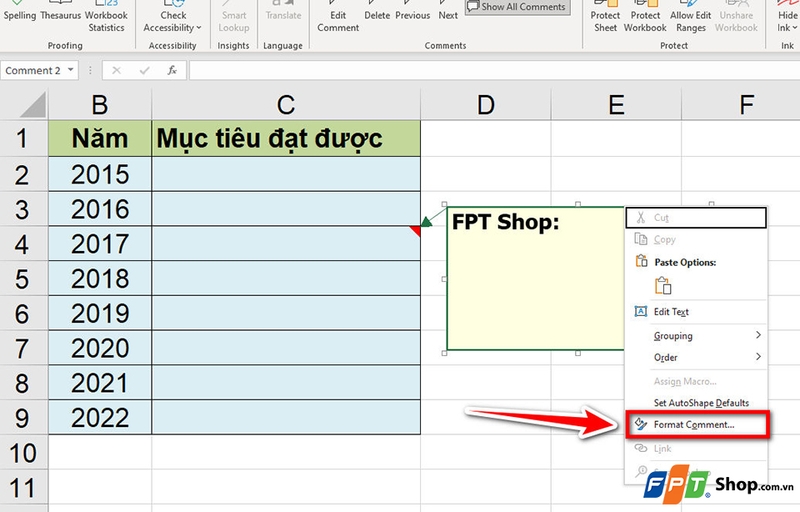 Chèn ảnh vào ghi chú trong Excel - 05