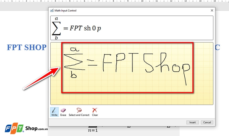 Chèn biểu thức Toán học trong Word - 04