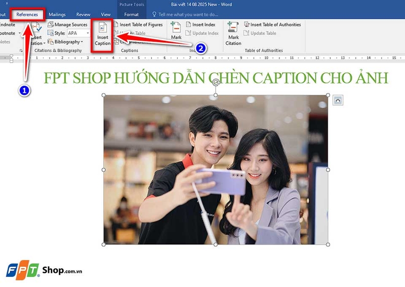Chèn caption cho ảnh trong Word - 07