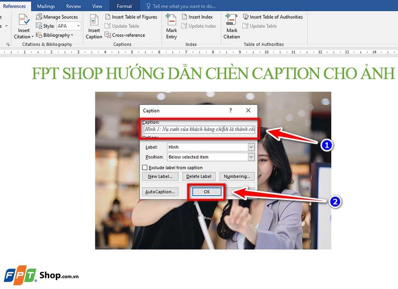 Chèn caption cho ảnh trong Word - 03