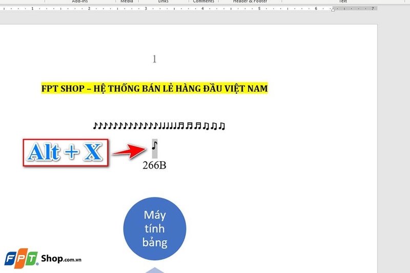 Chèn icon nốt nhạc - Ảnh 09