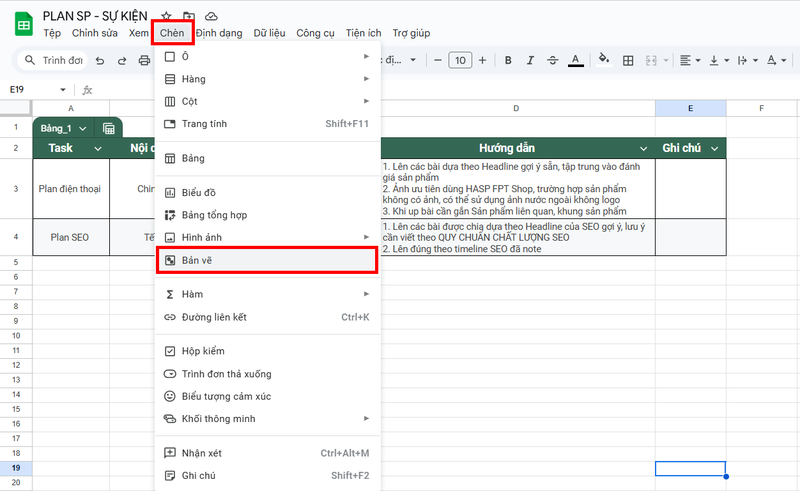 Cách để chèn watermark vào Google Sheet ảnh 1
