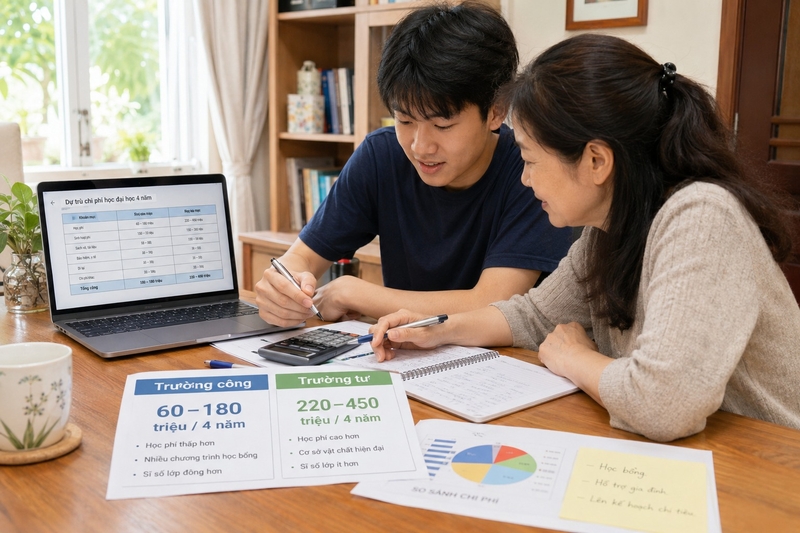 Chi phí học đại học 4 năm hết bao nhiêu - 2