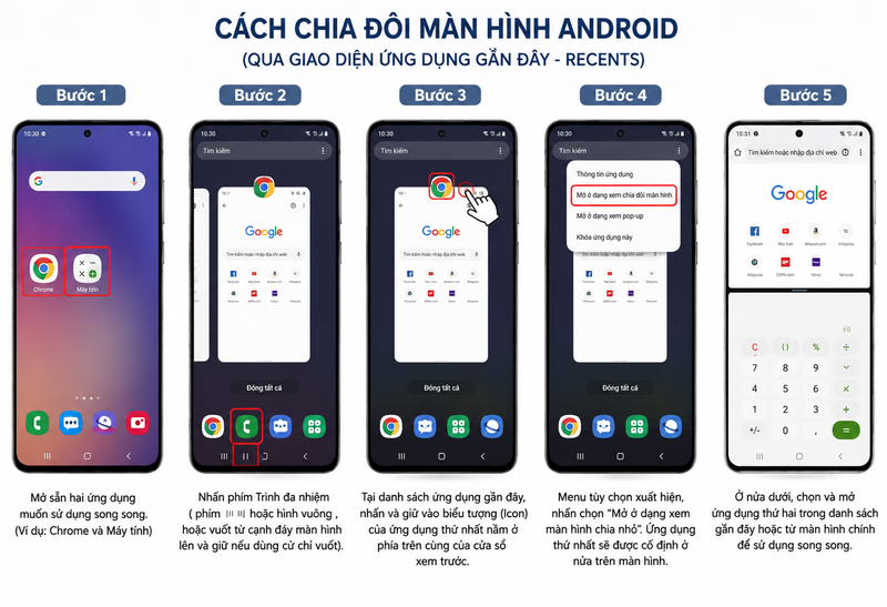 chia đôi màn hình android 1