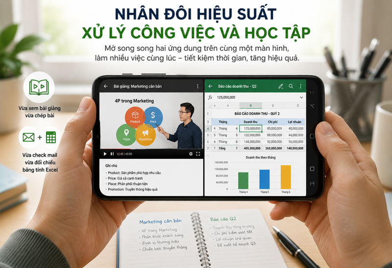 chia đôi màn hình android 1.1