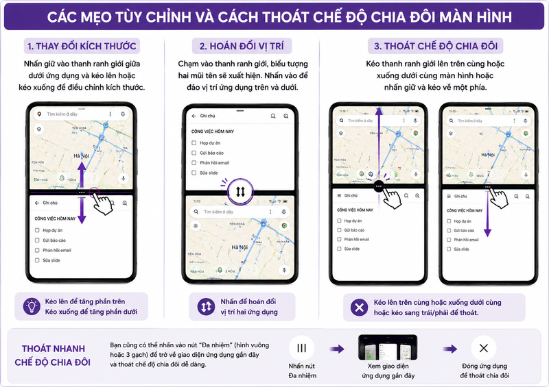 chia đôi màn hình android 5