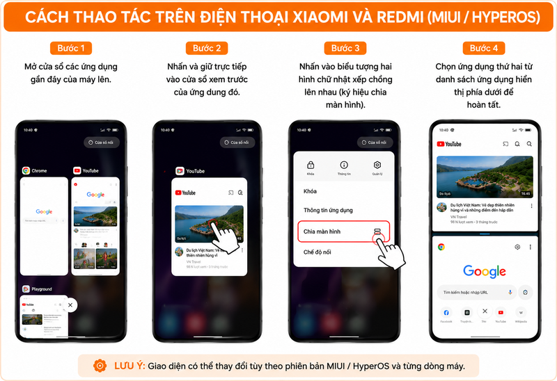chia đôi màn hình android 6