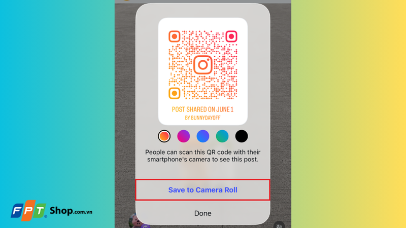 Cách chia sẻ bài viết Instagram bằng mã QR 3