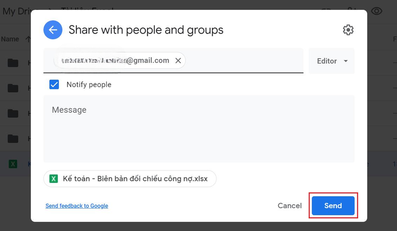 share file excel cho nguoi dung xac dinh