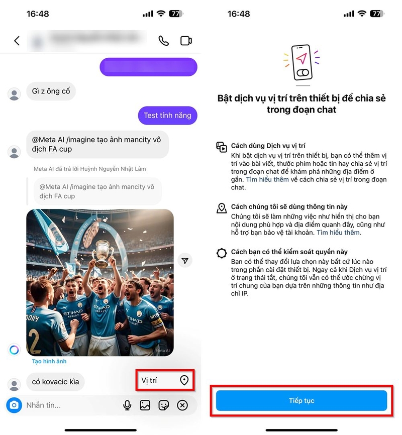 Cách gửi vị trí trực tiếp trên Instagram ảnh 2