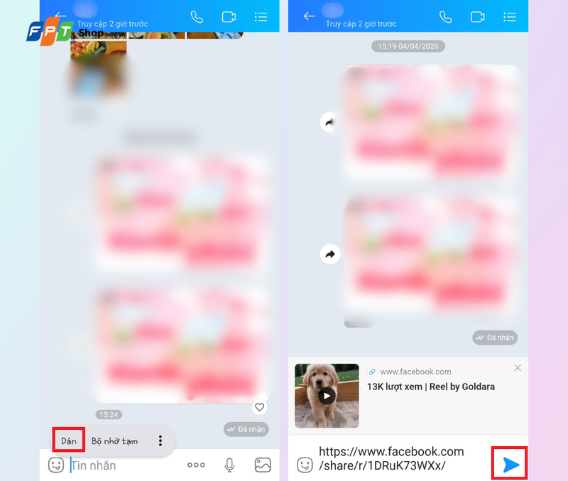 chia sẻ video Reels Facebook qua Zalo 21.png