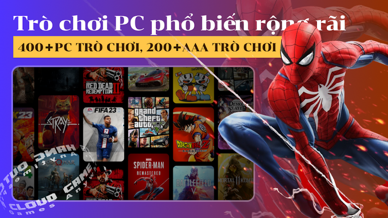 Nhiều tựa game hấp dẫn và sôi động