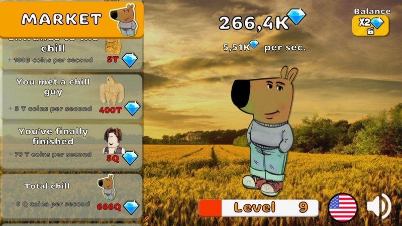 Chill Guy Clicker, click là mê, chơi là ghiền