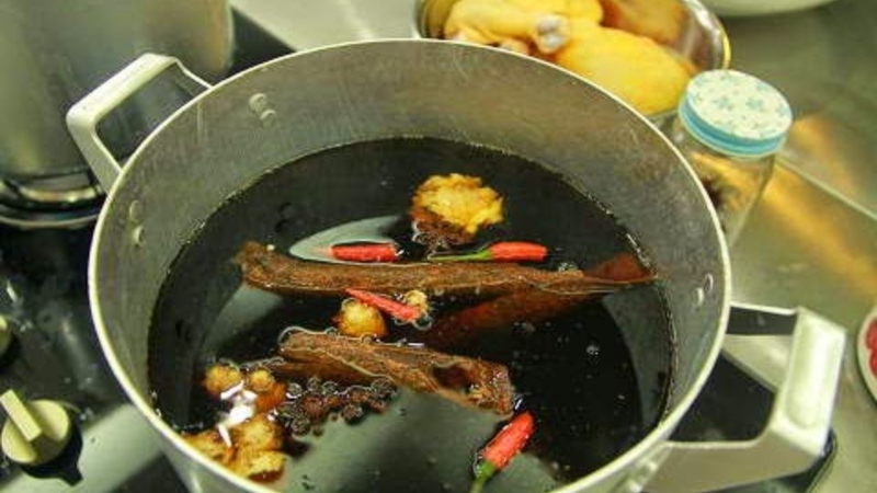 Bước 2: Làm nước táu