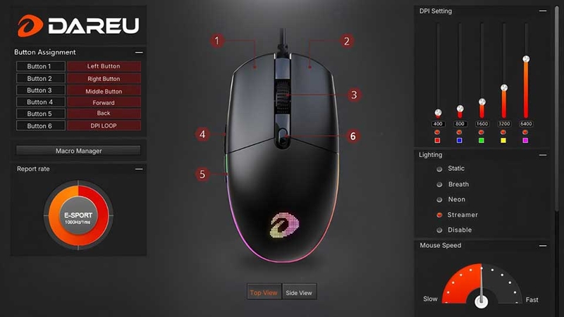 Hướng dẫn cách chỉnh DPI chuột DareU - 05