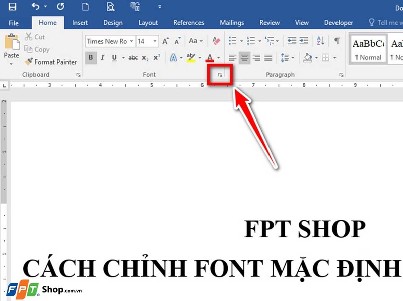 Cách chỉnh font chữ mặc định trong Word - 05