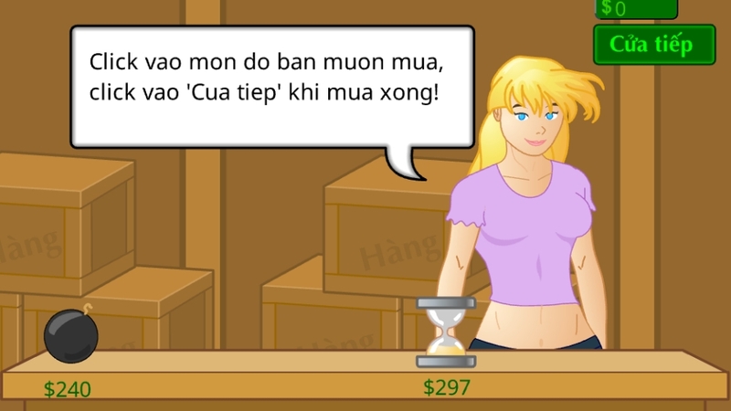 Sau khi qua mỗi ải, bạn có thể mua vật phẩm hỗ trợ