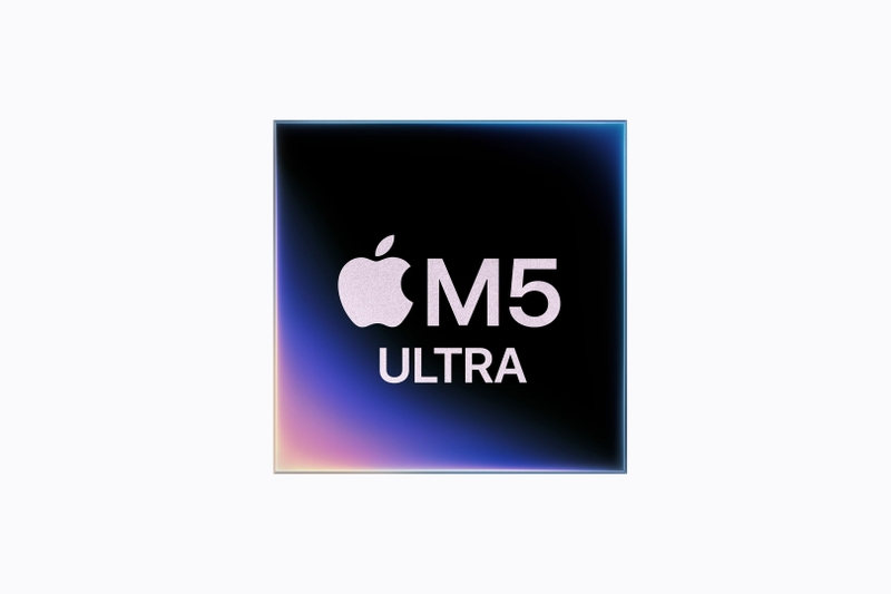 M5 Ultra sử dụng kiến trúc bốn khối với UltraFusion thế hệ mới, hướng đến các tác vụ chuyên nghiệp trên Mac Studio.