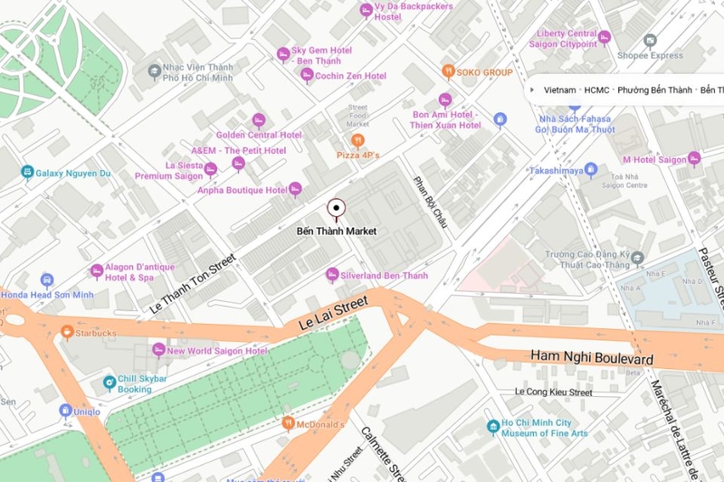 chợ bến thành ở đâu (ảnh 1)