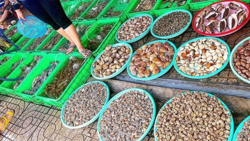 Một số vựa hải sản uy tín tại chợ Xóm Lưới Vũng Tàu