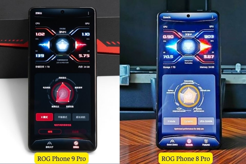 chơi game ROG Phone 9 Pro và ROG Phone 8 Pro