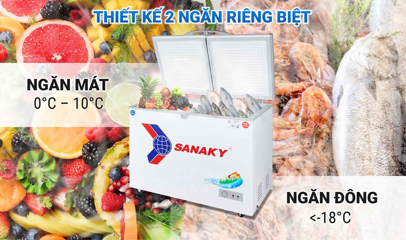 Lợi &iacute;ch khi mua tủ đ&ocirc;ng 2 ngăn