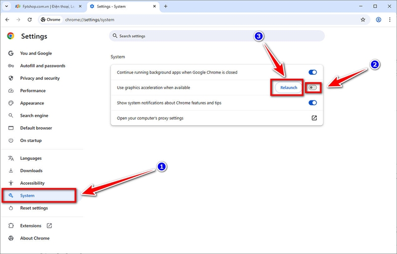 Google Chrome bị giật màn hình - 11