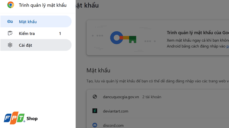 Nhấn vào mục Cài đặt (Settings) ở bảng điều khiển bên trái