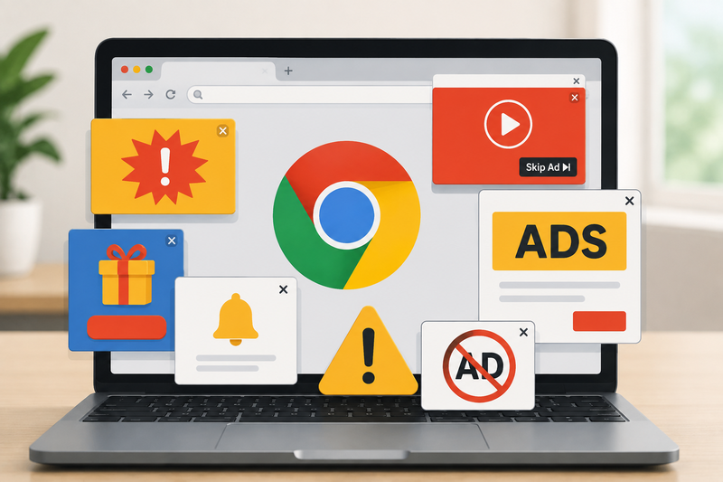 Vì sao Chrome hiện quảng cáo liên tục?