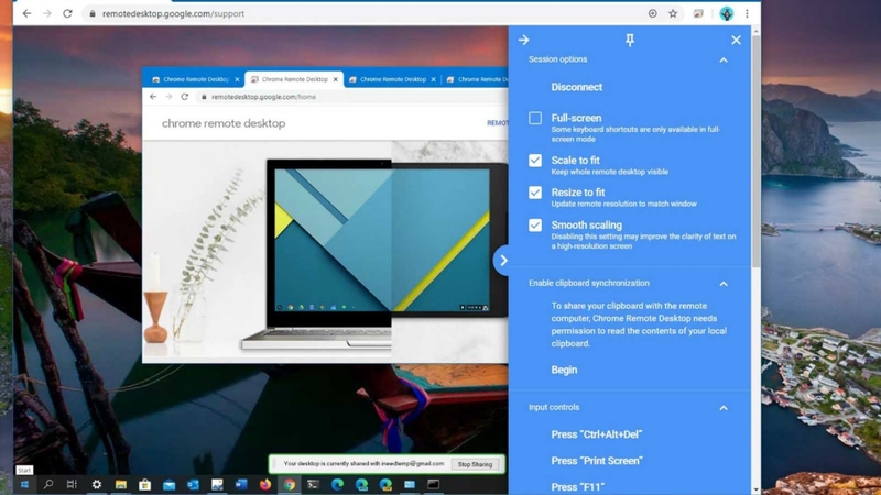 Điều khiển máy tính từ xa ngay trên trình duyệt Chrome
