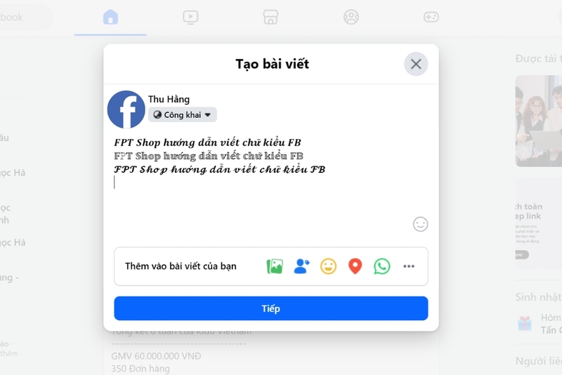 chữ kiểu FB 2