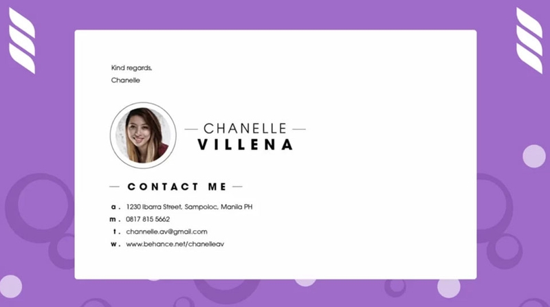 Mẫu chữ ký email - 03