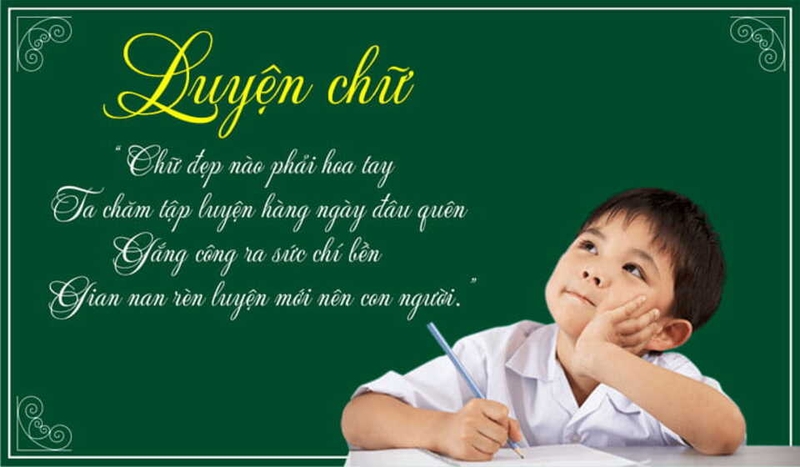Lưu ý khi luyện chữ cho trẻ