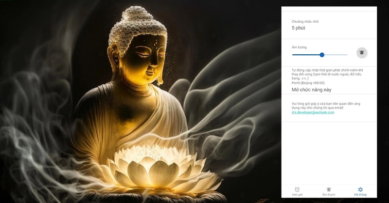 chuông báo phát chính niệm 6