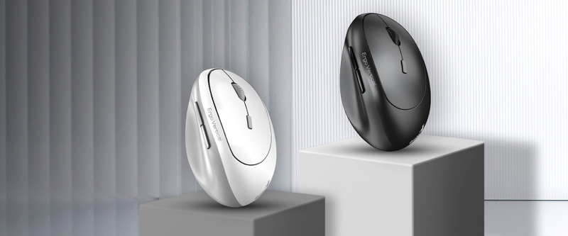 Chuột Bluetooth không dây công thái học Genius Ergo 8350S - Thiết kế hiện đại, tương thích với nhiều thiết bị