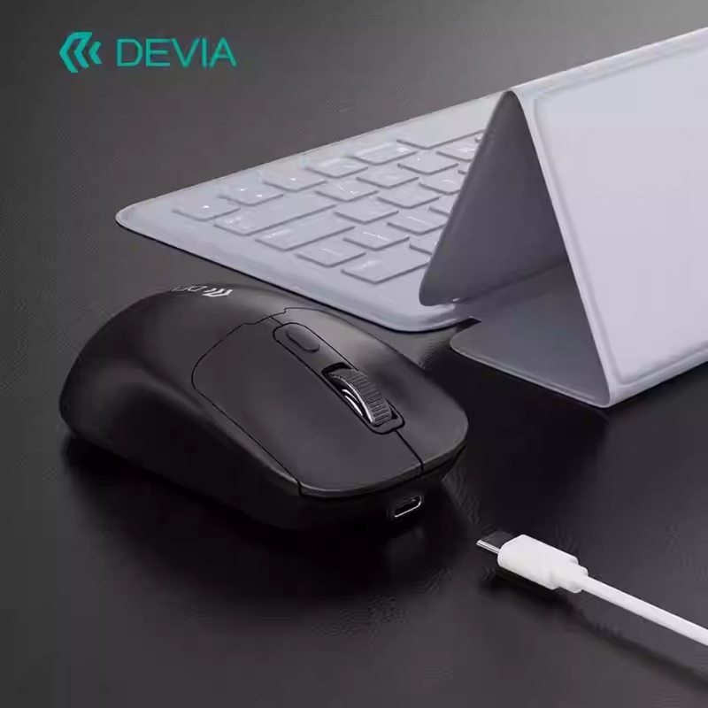 Chuột Devia Pin sạc Bluetooth Wireless + 2.4G Dual Mode Silent - Pin sạc dung lượng 300 mAh, dùng lâu dài