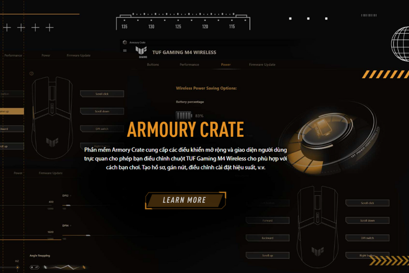 Chuột gaming không dây ASUS TUF Gaming M4 Wireless 10