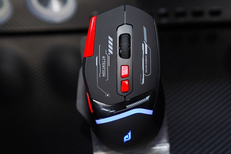 Chuột Gaming không dây EDRA EM631W Kiểu dáng công thái học, cảm giác cầm nắm thoải mái