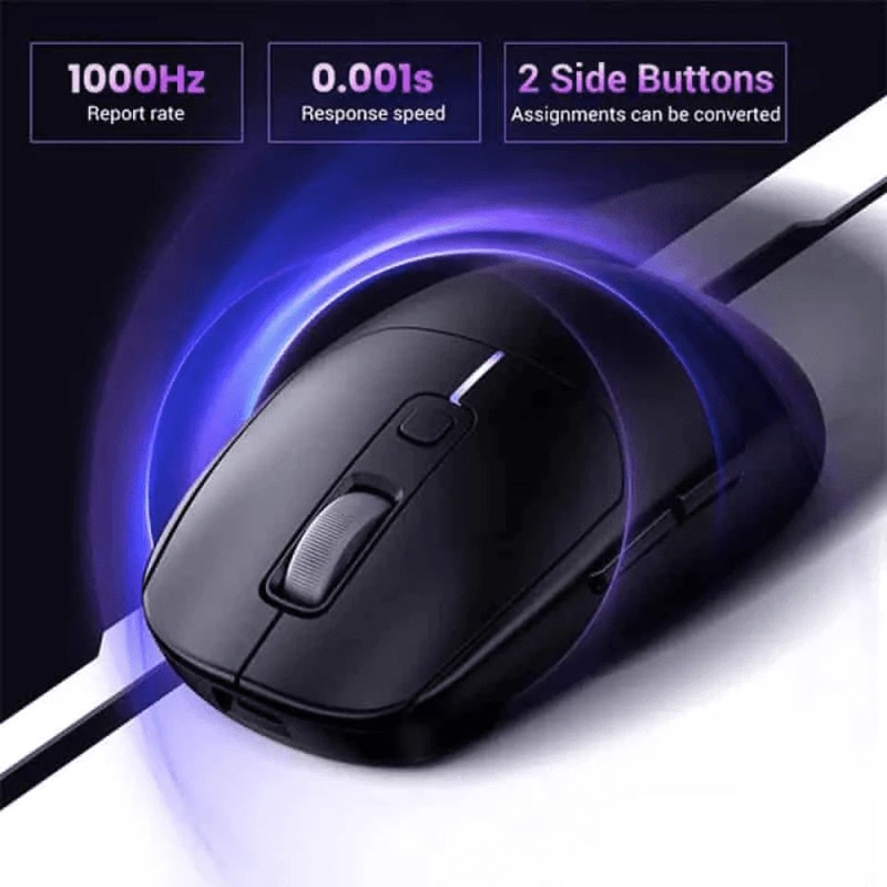 Chuột Gaming không dây Ugreen MU103 Hệ thống 6 nút chức năng, tùy chỉnh linh hoạt