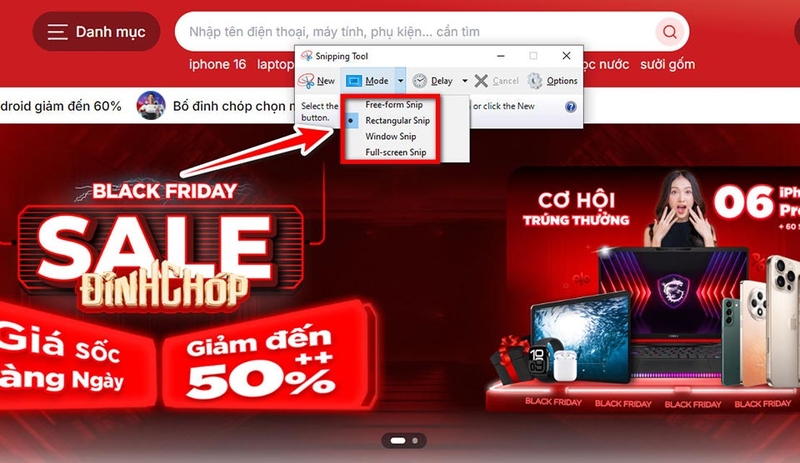 Chụp 1 phần màn hình Win 10 - 05