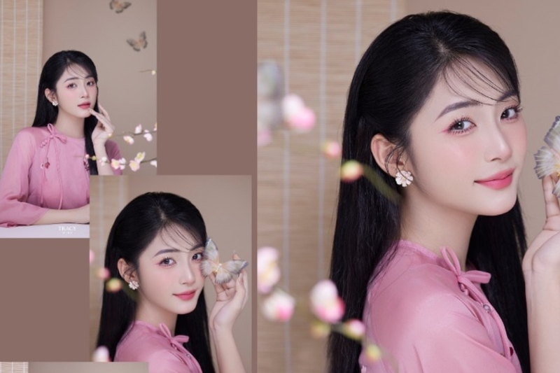 chụp ảnh Tết với áo dài cách tân 4